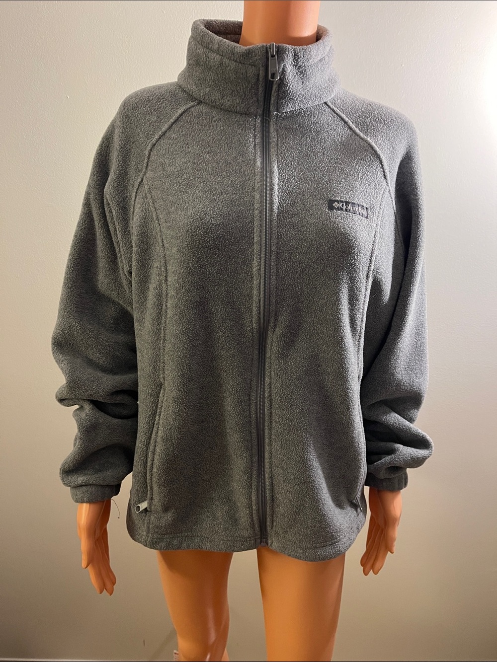 Columbia Gray Full-Zip Women's Fleece Utility Jacket